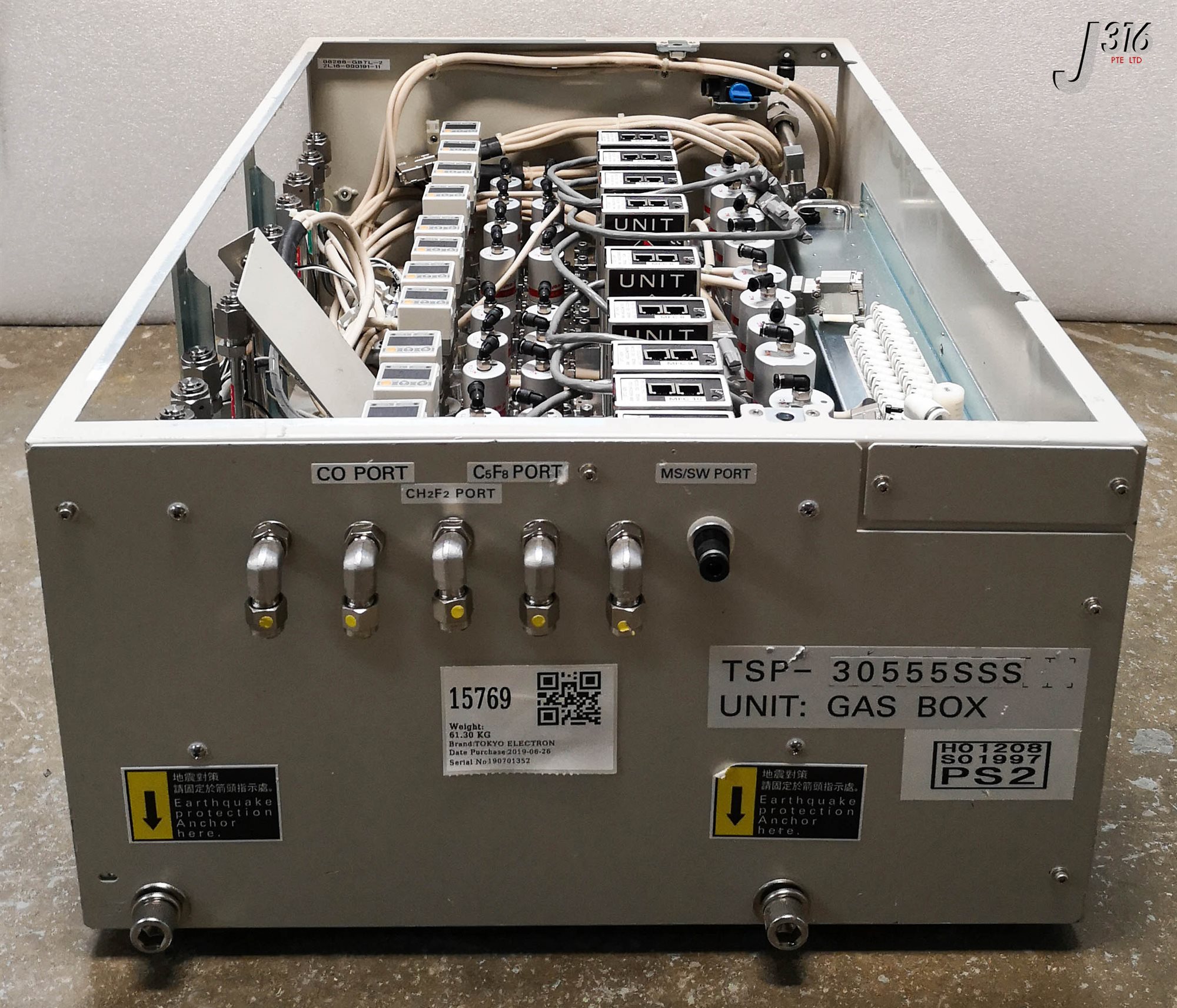 15769 TOKYO ELECTRON TELIUS TSP-30555SSS DRY ETCHER 2L16-000191-11